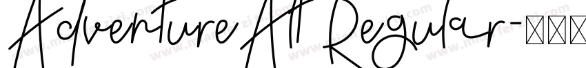 AdventureAlt Regular字体转换